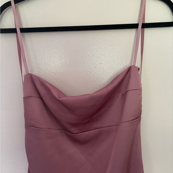 NWT Forever 21 satin pink mini dress - Picture 2 of 5